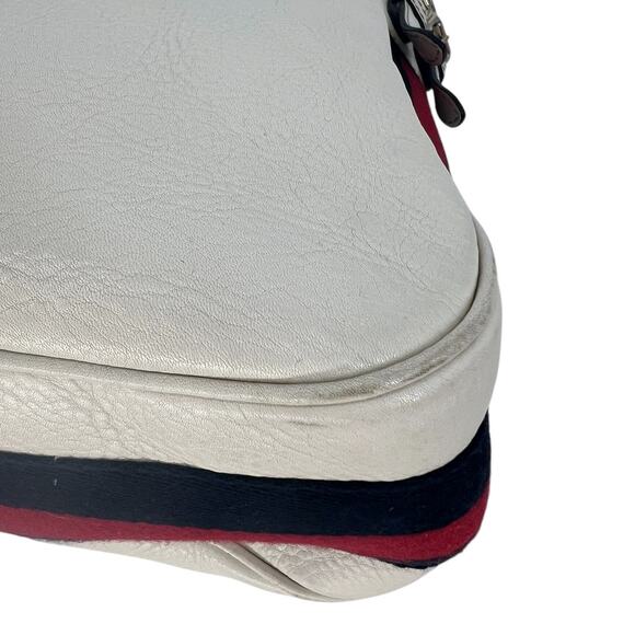 Gucci Vintage Web Leather Heritage Hobo Bag in White - Picture 9 of 16